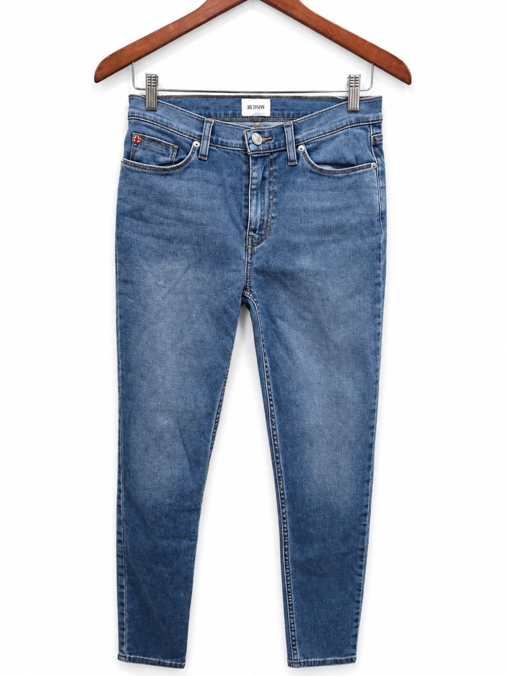 Hudson Nico High Rise Super Skinny Ankle Jeans Women's Size 27 Light Wash